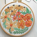 Gloriosa Daisies Floral Linen Embroidery Pattern additional 5