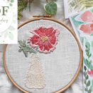 Flower in Woven Jug Embroidery Pattern PDF additional 1