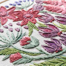 Cyclamen Floral Hoop Art Hand Embroidery Kit additional 2