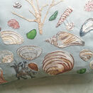 Shell Cushion Embroidery Panel in blue additional 5