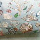 Shell Cushion Embroidery Panel in blue additional 7
