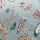 Shell Cushion Embroidery Panel in blue additional 6