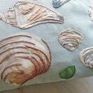 Shell Cushion Embroidery Panel in blue additional 8
