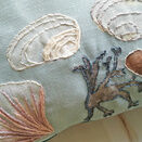 *NEW* White Shell Cushion Front  Embroidery Panel additional 5