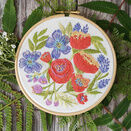 Poppies Floral Embroidery Pattern additional 1