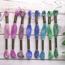 *NEW* Jewelled Garden Pack of 8 Stranded Cotton embroidery threads additional 1