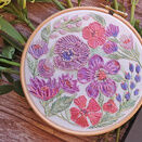 Cottage Garden Hand Embroidery Kit additional 2