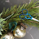 *NEW* Funky blue vintage style embroidery scissors additional 4