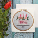 *NEW* Happy Birthday Printed Embroidery design card additional 3