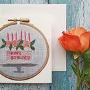 *NEW* Happy Birthday Printed Embroidery design card additional 1
