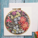 *NEW* Floral Printed embroidery Card additional 1