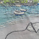 *NEW* Water's Edge Mini Wall hanging - Linen Embroidery Panel additional 4