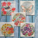 Gift bundle under £50; Five Floral Embroidery Patterns additional 2