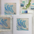 *NEW IN* The Big Wave Embroidery Pattern additional 7