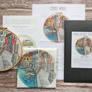 *NEW* Hand Embroidery Stitch Set: Canal Walk Hand Embroidery Panel with guide additional 4