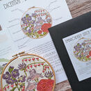 *NEW* Stitch Set : Dicentra (bleeding hearts) Embroidery pattern with instructions and colour guides additional 1