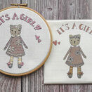 Celebrate Your Newborn 'It's a girl' Embroidery Panel (to fit 6 inch hoop) additional 1