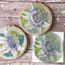 *New* Stitch Set: Passionflower Hand Embroidery Design with stitch guide additional 2