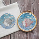 Puffa Fish Mini Embroidery Panel (to fit 4 inch hoop) additional 1
