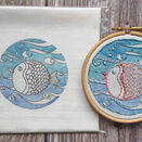 Puffa Fish Mini Embroidery Panel (to fit 4 inch hoop) additional 3
