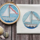 Yacht Mini Embroidery Panel (to fit 4 inch Hoop) additional 1