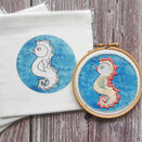 Seahorse Mini Embroidery Panel (to fit 4 inch hoop) additional 2