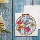 'With Sympathy' Printed Embroidery Greetings Card additional 1