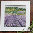 *NEW* Lavender Fields Linen Hand Embroidery Pattern additional 1
