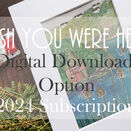 *NEW* 'Wish You Were Here?' 12 Month Hand Embroidery Subscription DIGITAL ONLY Option £180 additional 1
