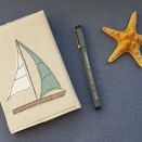 'Yacht' Embroidered A6 Notebook additional 1