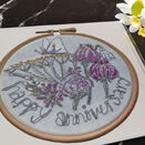 'Happy Anniversary' Printed Embroidery Greetings Card additional 1