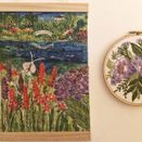 Trebah Garden Mini Wall Hanging Hand Embroidery panel *NEW* additional 7