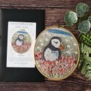 Puffin Stitch Set hand embroidery panel with guides additional 1