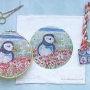 Puffin Stitch Set hand embroidery panel with guides additional 2