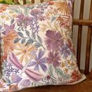 PRE-ORDER Floral Abundance Cushion Hand Embroidery Kit (white) additional 1