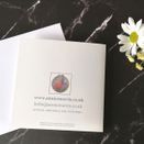 'Bleeding Hearts' floral greeting card additional 3