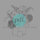 Still Life 'Vases of Flowers' PDF Embroidery Template additional 1