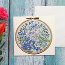 'Congratulations' Printed Embroidery Greetings Card additional 5