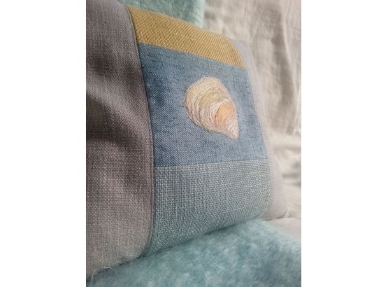 Yellow 'Tellin Seashell' Cushion
