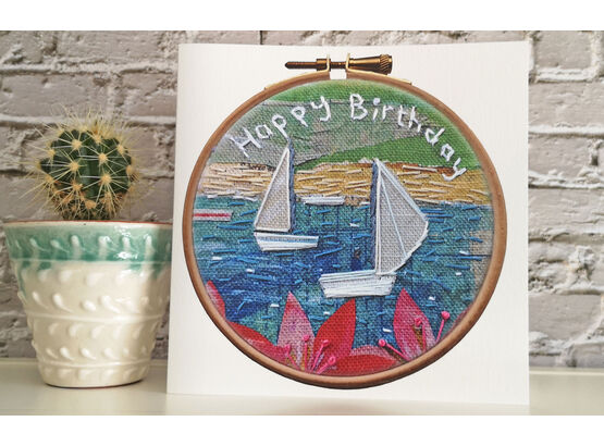 *NEW* Happy Birthday - Sailing yachts card