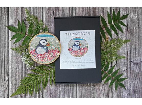 Puffin Island Hand Embroidery Kit