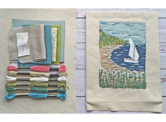 *NEW* Coastal Applique Embroidery Slow Stitching Kit only £28.00