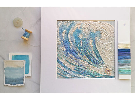 *NEW IN* The Big Wave Embroidery Pattern
