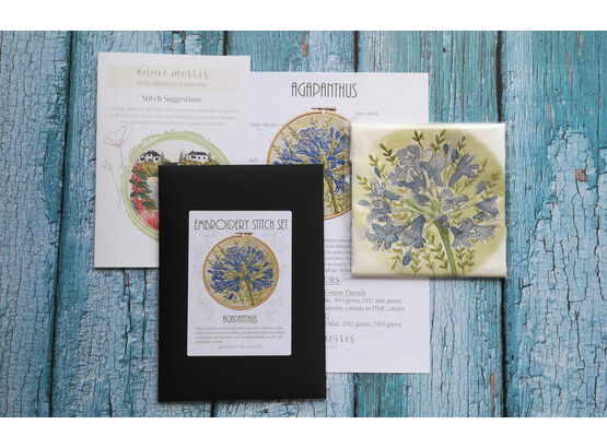 *NEW* Stitch Set: Agapanthus Embroidery Pattern with Stitch Guides