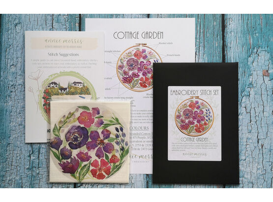 *NEW* Stitch Set: Cottage Garden Embroidery Pattern with Stitch Guides
