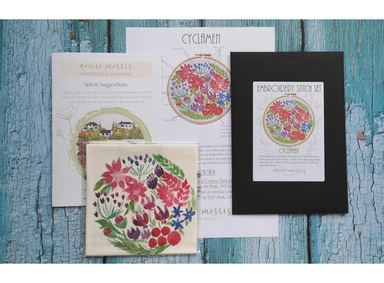 *NEW* Stitch Set: Cyclamen Embroidery Pattern with Stitch Guides