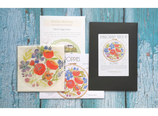 *NEW* Stitch Set: Poppies Embroidery Pattern with Stitch Guides