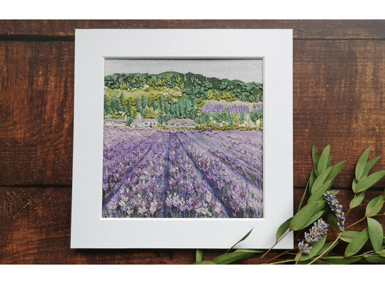 *NEW* Lavender Fields Linen Hand Embroidery Pattern