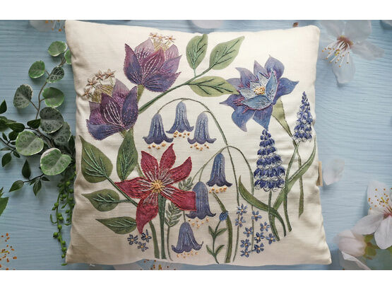 *NEW* Bluebell Cushion Front Embroidery Panel
