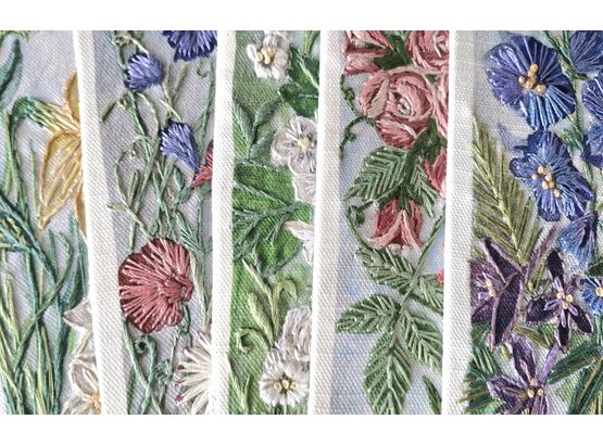 Full Set of 12 - Birth Flower hand embroidery pattern designs
